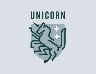 Projekt graficzny logo dla firmy online UNICORN LOGO